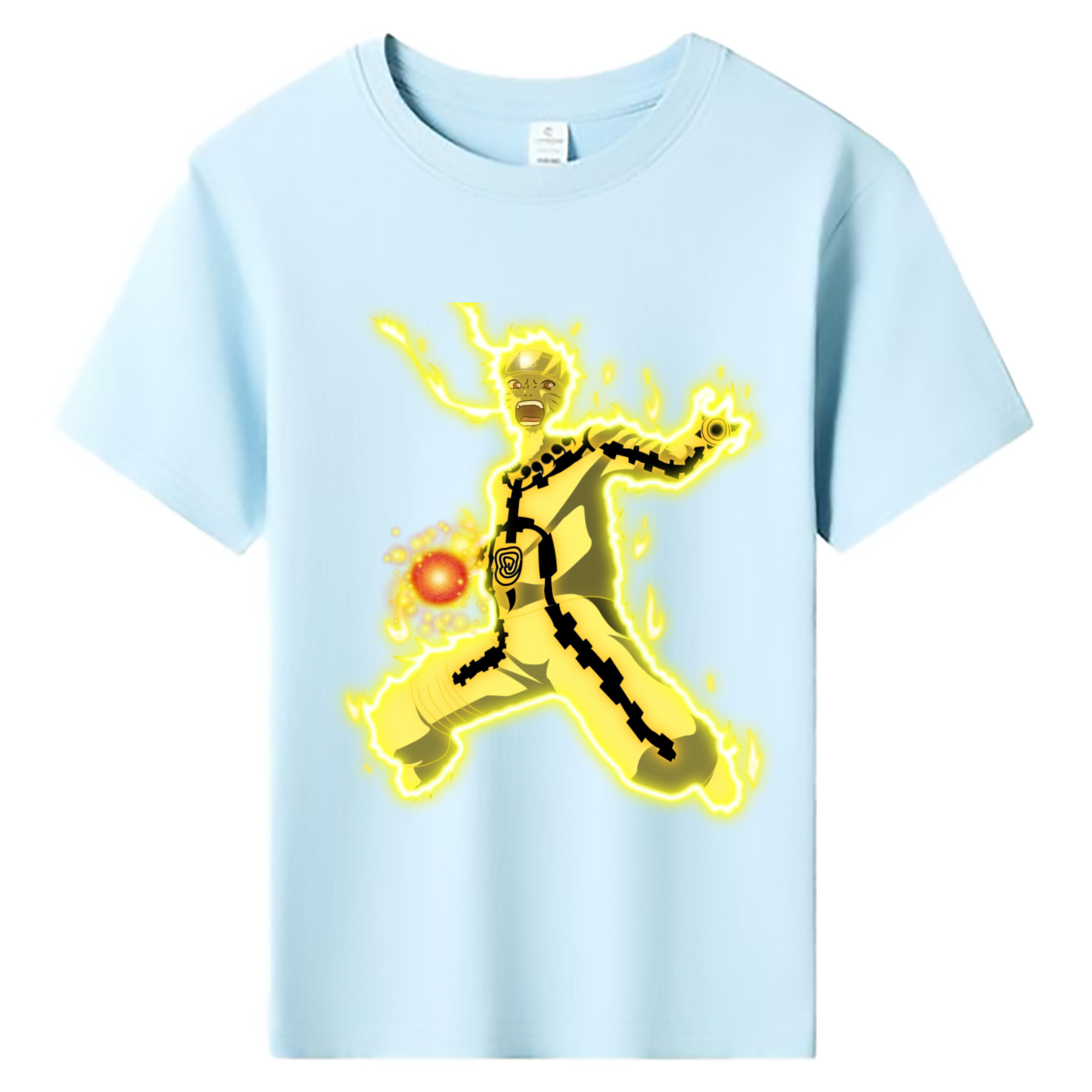 （画像用） NARUTO -ナルト- うずまき ナルト Uzumaki Naruto 綿100％キッズTシャツ（フロントプリント）